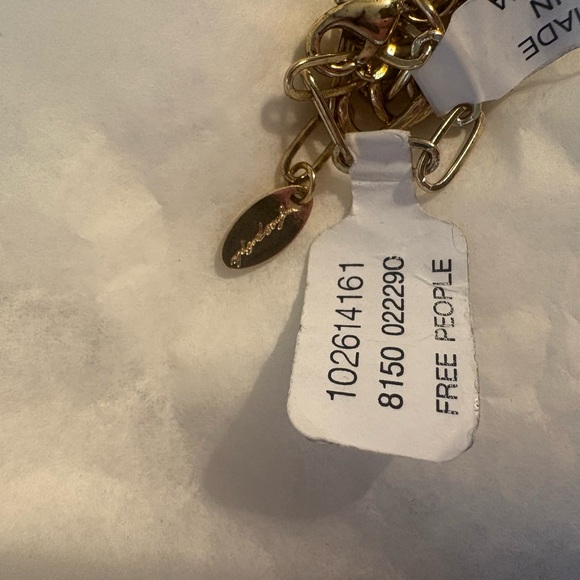 Free People Gold and Pink Layered Necklace - Picture 3 of 4